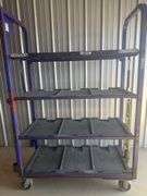 4 Tier Shelf Cart on Rollers