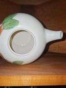 Vintage Franciscan "Apple" pattern teapot, tea cups,  & saucers.