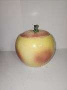 Vintage 1940's ceramic McCoy Apple Cookie Jar