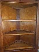 Colonial-style corner hutch or cupboard