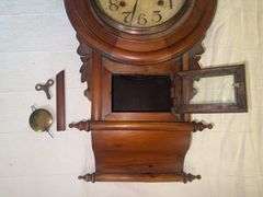 Vintage oak wall clock