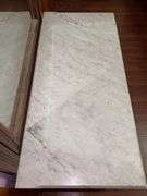 Victorian walnut dresser with a marble top and mirror