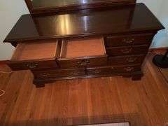 Dresser with mirror