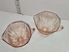 Pink glassware