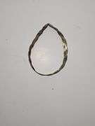 Sterling silver herringbone chain bracelet.