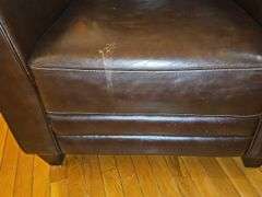 Lazy Boy leather chair & ottoman