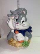 Vintage Warner Brothers 1993 Looney Tunes Bugs Bunny Cookie Jar Canister