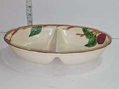 Vintage Franciscan Apple oval divided serving bowl.