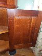 Colonial-style corner hutch or cupboard