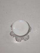 Vintage Fenton Silver Crest milk glass vase