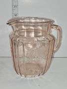 Vintage Anchor Hocking Mayfair "Open Rose" pink depression glass pitcher