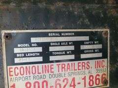 Econoline Low Boy Trailer