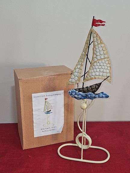 Island Creek metal balancing boat