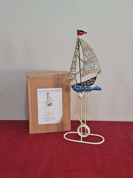 Island Creek metal balancing boat