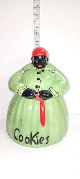 McCoy Mammy in Green Dress - Cookie Jar