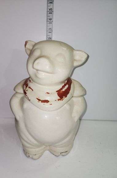 Vintage Smiling Pig cookie jar