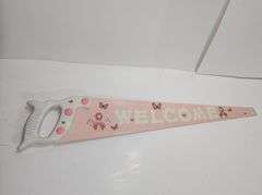 Hand Painted "Welcome" Saw