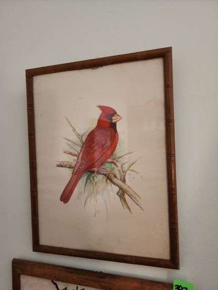 Cardinal Framed Pictures - Baker Auctions & Real Estate, LLC
