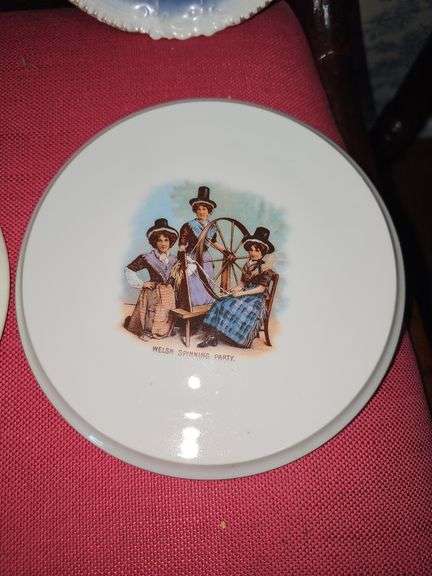 Hot plates with people in the design