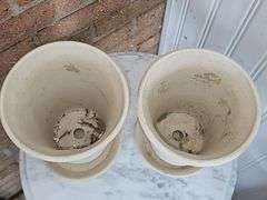 Hill Design Garden - Pottery flower pots with dragonfly design