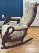 Vtg Gooseneck Rocking Chair