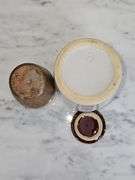 Vintage Two Tone Stoneware Crock with Lid  & small tan crock