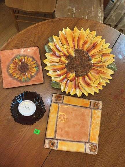 Sunflower Plates & Bowls