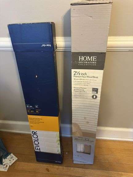 Wooden Blinds, and Curtain Rods
