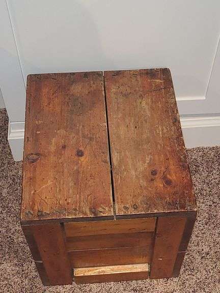 Vintage Handmade Crate/Record Holder