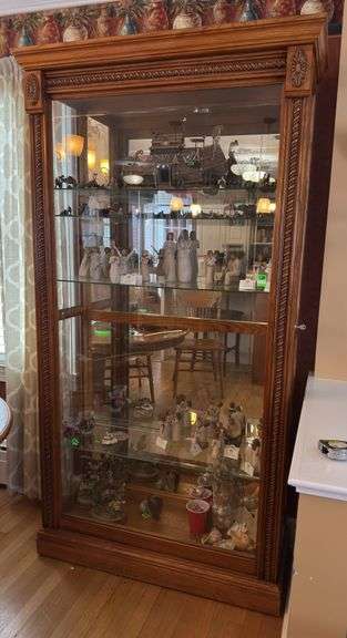 Oak Cabinet - Contents NOT included