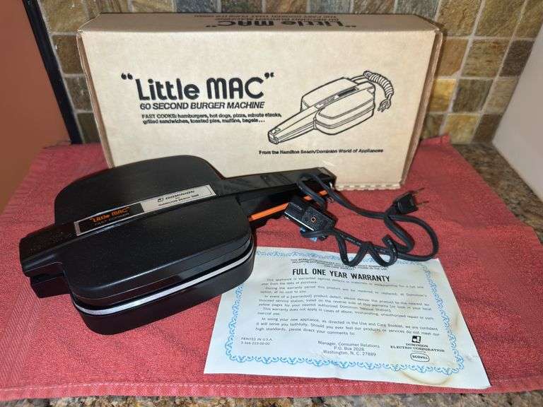 Vintage “Little Mac” Burger Machine