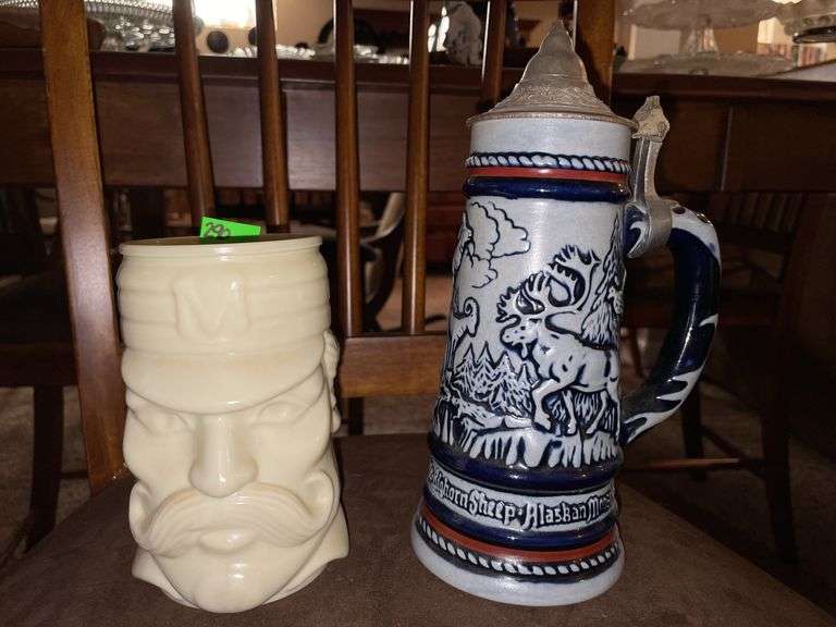 Avon "Casey At The Bat" Mug & Vtg Avon Beer Stein