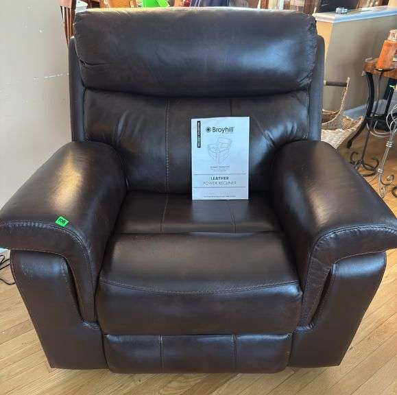 Broyhill Leather Power Recliner