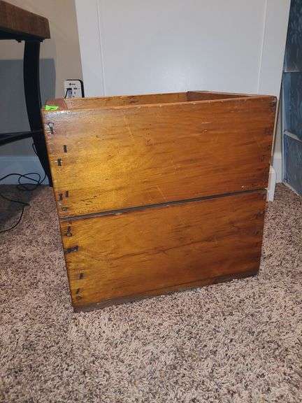 Vintage Handmade Crate/Record Holder