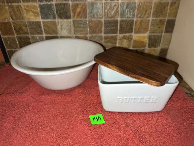 Butter Dish & Bowl