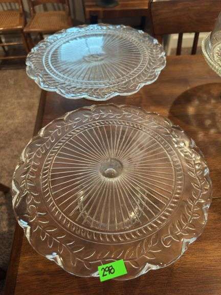 Glass Serving/Cake Plates