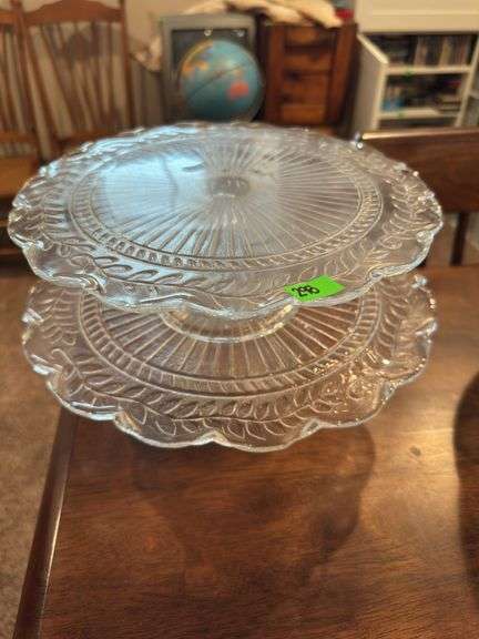 Glass Serving/Cake Plates