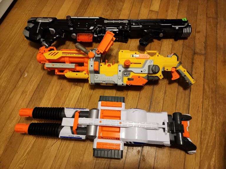 Tote of Nerf Guns & More