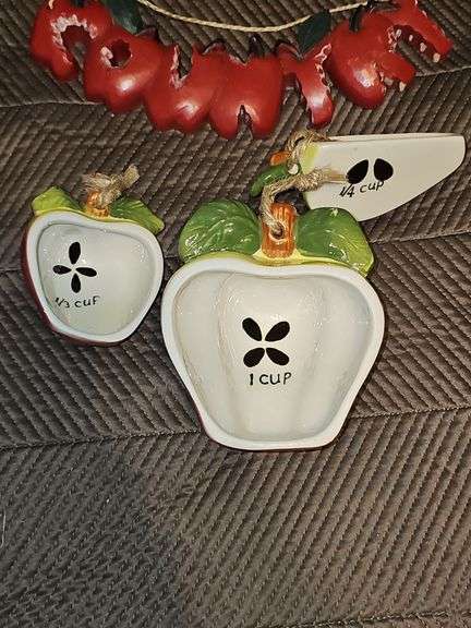 Apple Measuring Cups, Decor, & Christmas Ornaments