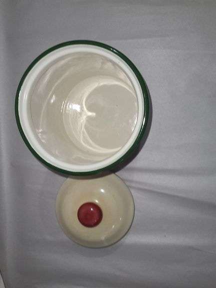 Olive & Thyme Ceramic Cookie Jar