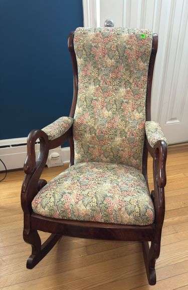 Vtg Gooseneck Rocking Chair