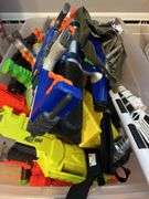 Tote of Nerf Guns & More