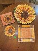 Sunflower Plates & Bowls