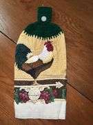 Rooster Salt n Pepper Shakers, Napkin Holder & Dish Towel