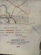 1954 Map of Midway, Ky