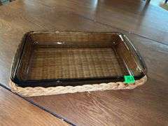 Vintage Pyrex Casserole Dish w/Basket