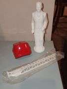 Vintage Avon Pheasant & Owl bottles Proud Groom & Partial Firetruck