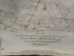 1954 Map of Midway, Ky