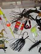 3 Containers of Miscellaneous Fishing Lures & Hooks