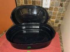 Vintage Enamel Roasting Pan